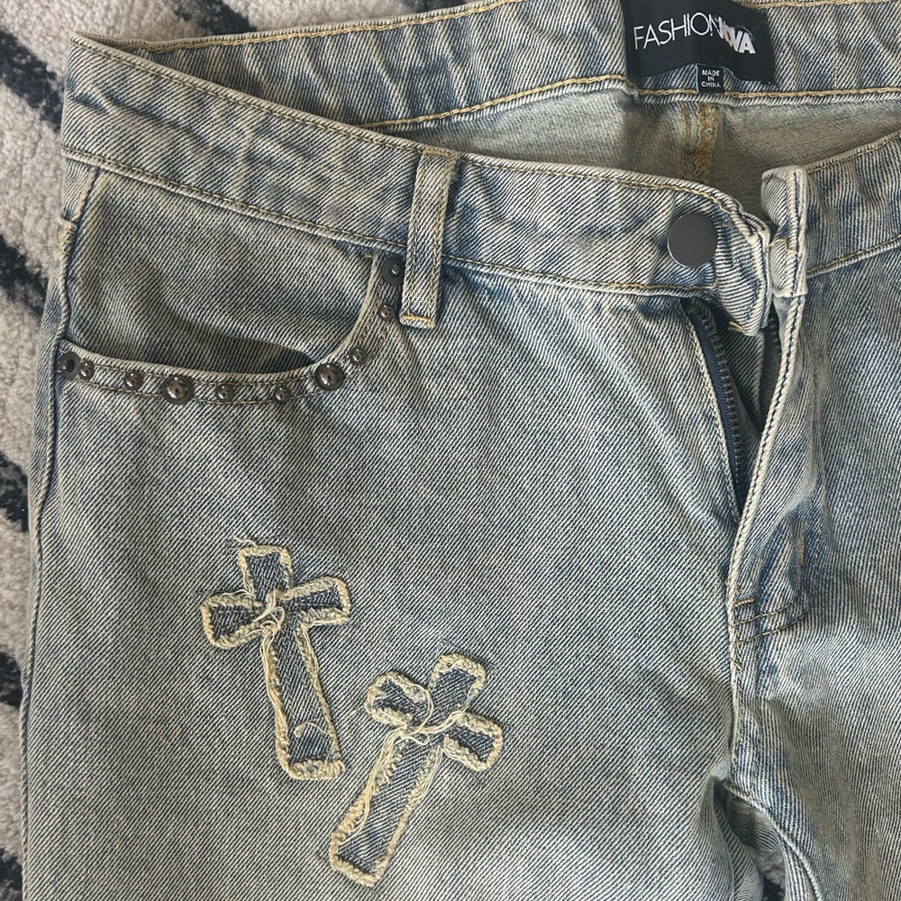 Fashion Nova Y2K Low Rise Jeans